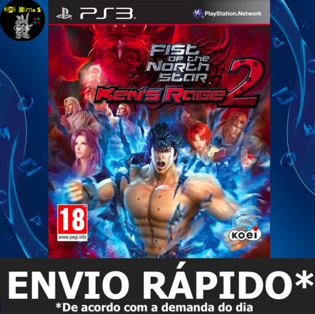 Fist of the North Star Ken's Rage 2 Jogos Ps3 PSN Digital Playstation 3