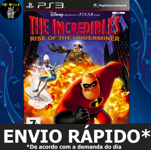 DisneyPixar The Incredibles Rise of the Underminer jogo playstation ps2 +  fini - Escorrega o Preço