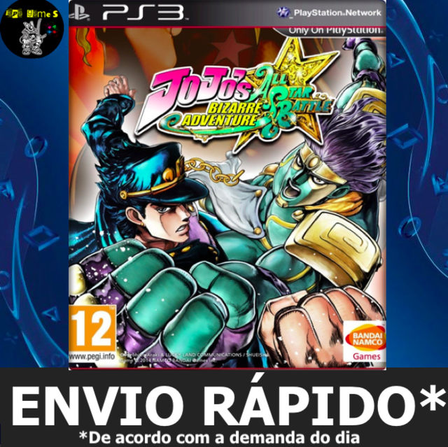 Jojos Bizarre Adventure All-star Battle Jogos Ps3 PSN Digital Playstation 3