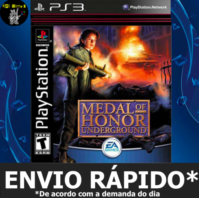 Medal of Honor Underground (Classico Ps1) Midia Digital Ps3 - WR