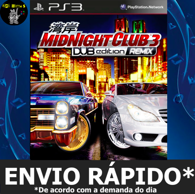 Midnight Club 3 DUB Edition Remix Jogos Ps3 PSN Digital Playstation 3