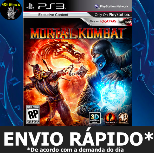 Mortal Kombat 9 MK9 Jogos Ps3 PSN Digital Playstation 3