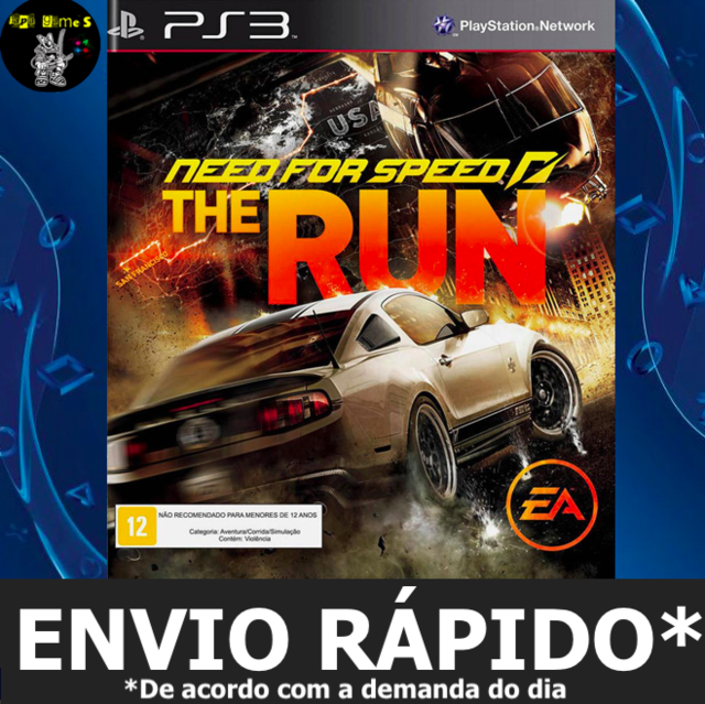 Need For Speed The Run Jogos Ps3 PSN Digital Playstation 3