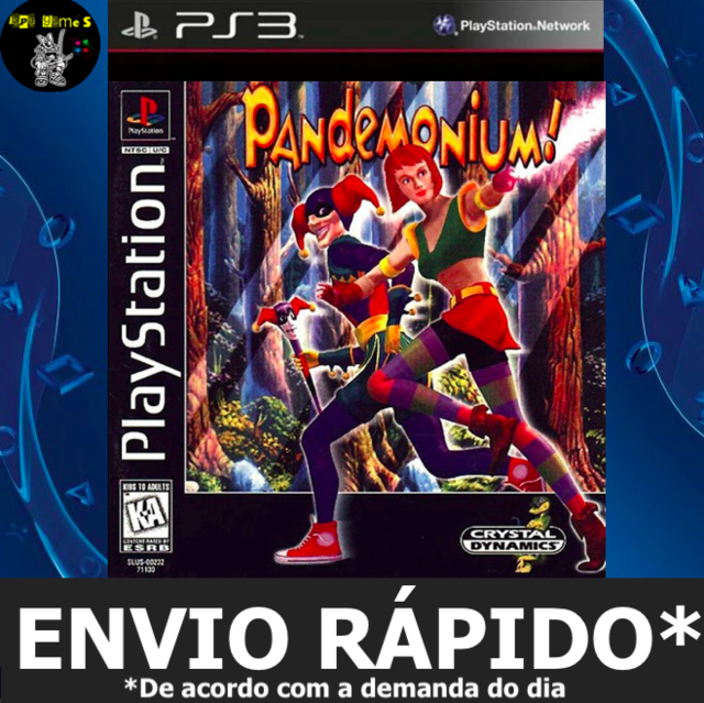 Pandemonium! Classico Ps1 Jogos Ps3 PSN Playstation 3
