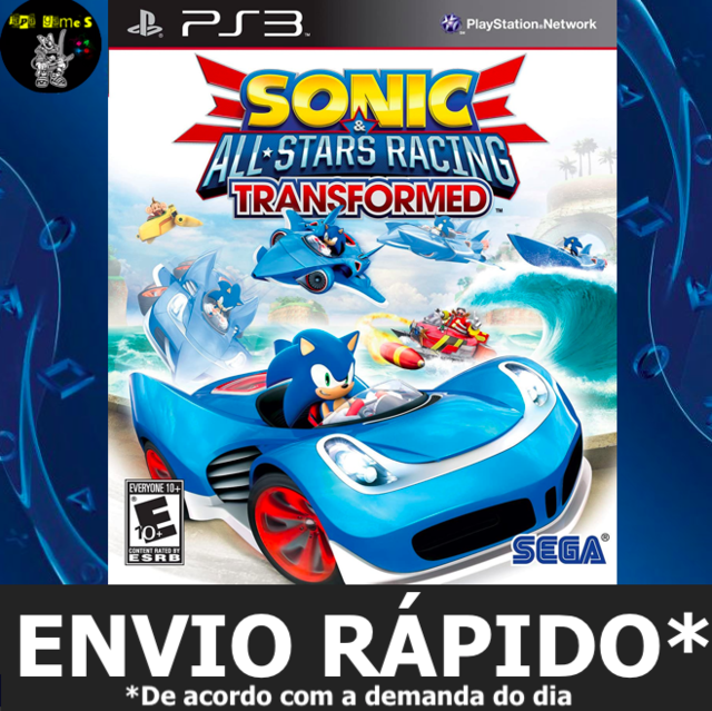 Sonic Racing Transformed - PS3 - Jogos de Corrida e Voo - Magazine Luiza