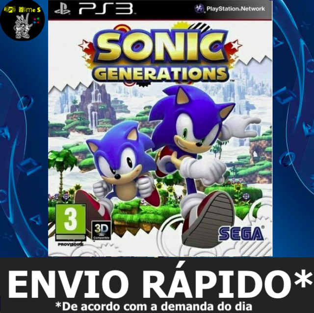 Jogo Mídia Física Sonic The Hedgehog Sega Ps3 Playstation 3 em