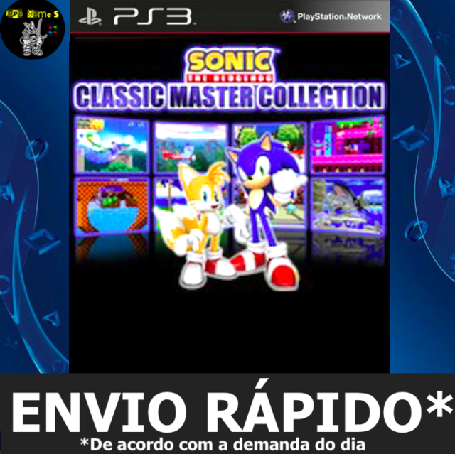 Sonic The Hedgehog 1 e 2 collection (clássico mega drive) PS3 Psn