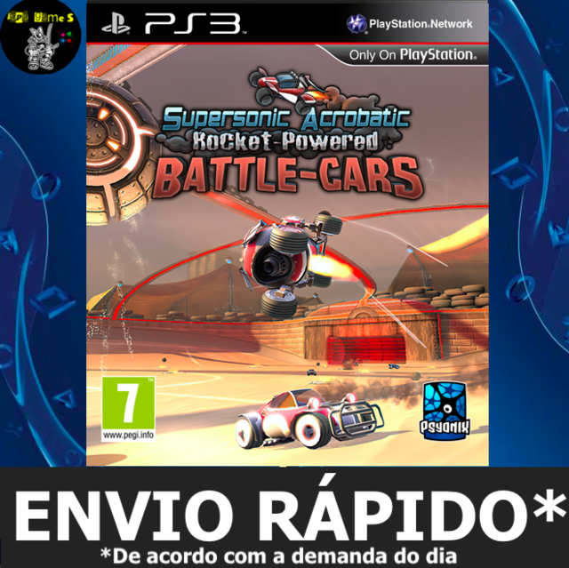 Supersonic Acrobatic Rocket-powered Battle-cars Jogos Ps3 PSN Digital  Playstation 3