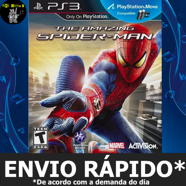 THE AMAZING SPIDER MAN Homem Aranha 1 Jogos Ps3 PSN Digital Playstation 3