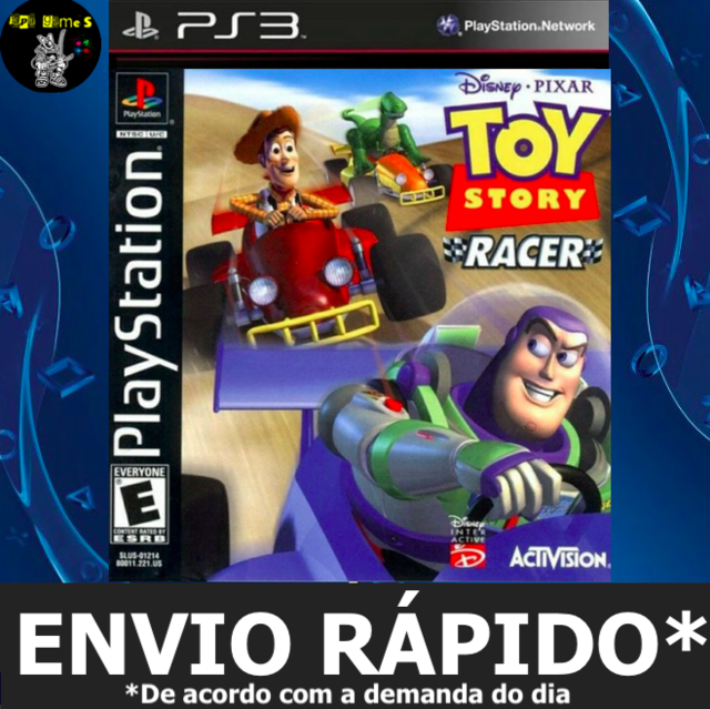 Sugestão de jogo de PS1: Toy Story Racer. Você não tem ideia de quão  divertido é correr nos lugares quando se é pequenininho. É tipo Mario Kart  mas bem mais vertical e