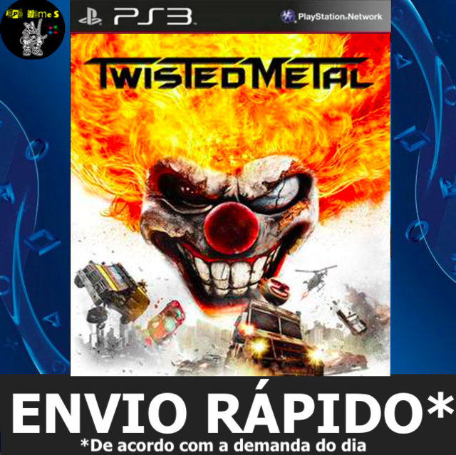 Jogo Twisted Metal Playstation 3 Ps3 Game Sony Corrida Luta