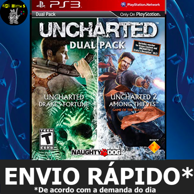 Sony PlayStation 3 Greatest Hits Uncharted Dual Pack - Uncharted 3 - PS3