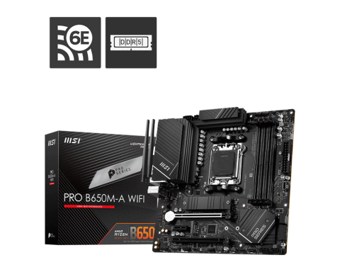 MOTHER MSI PRO B650M-A WIFI DDR5 AM5 (SERIES 7000/8000) (0160) IN