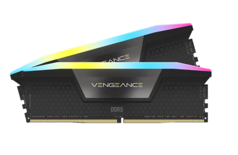 MEMORIA DDR5 CORSAIR 32GB (2X16GB) 5600 MHZ VENGEANCE RGB BLACK (0190) IN