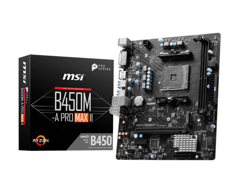 MOTHER MSI B450M-A PRO MAX II DDR4 AM4 (SERIES 3000/4000/5000) (5291) IN