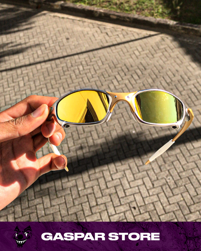 Óculos de sol Juliet 24k lentes gold brilho reto