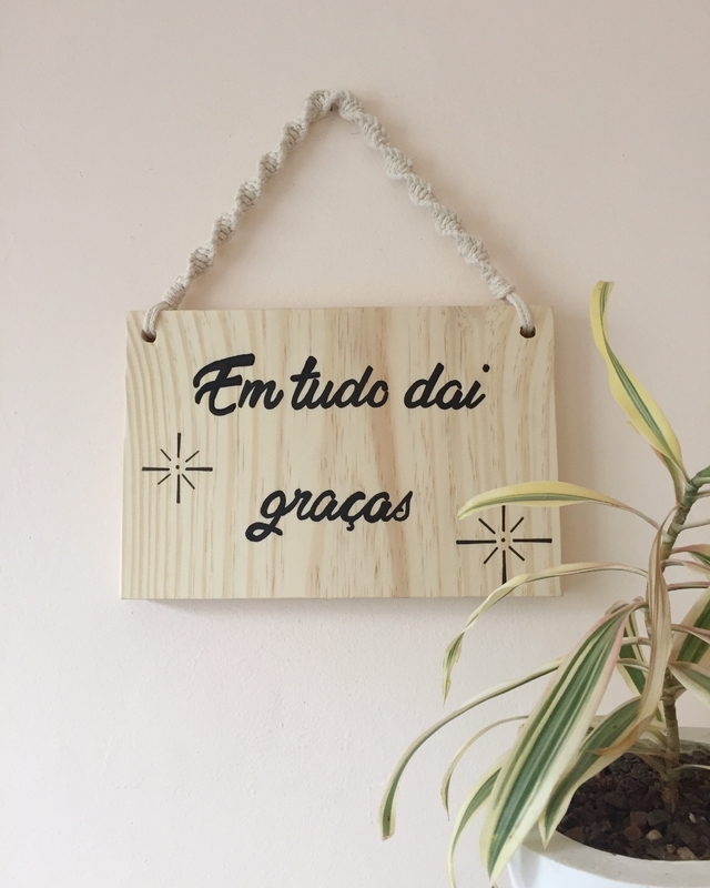 quadro ou placa decorativa personalizada