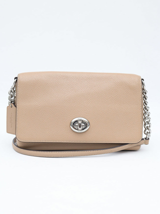 Bolsa Coach Turn Lock Flap Crossbody