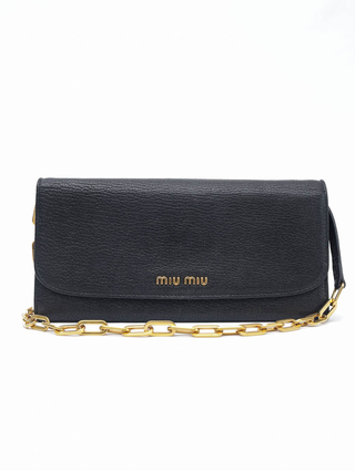 Bolsa Miu Miu Madras Wallet On Chain