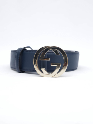 Cinto Gucci Interlocking GG Blue