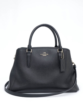 Bolsa Coach Grained Leather Satchel