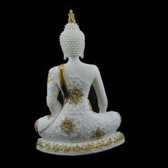 Buda sentado em resina com pó de mármore na internet