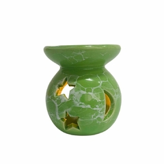Rechô de Cerâmica - Estrela e Lua Verde Claro