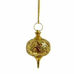 Pêndulo Pião Bola Dourado - Loja Online Varejo de Produtos Esotéricos - Mandala Esotérica
