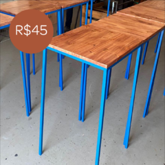 Mesa Bistrô Industrial Azul Royal