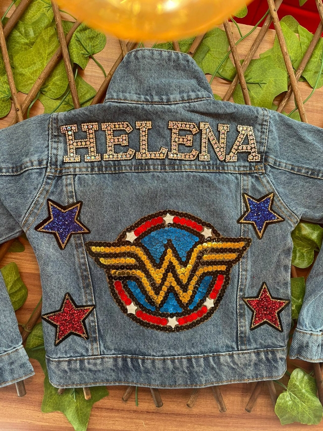 Jaqueta Jeans Personalizada MULHER MARAVILHA