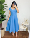 Vestido Mídi Antoniella Azul