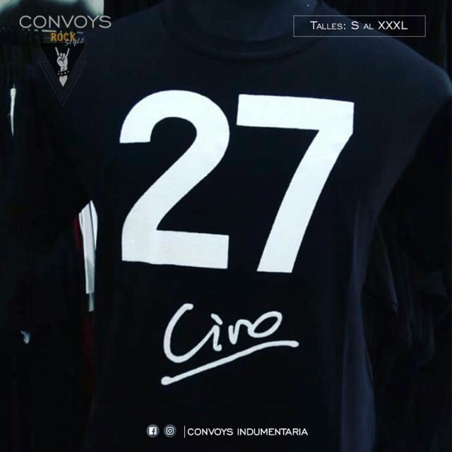 Remera CIRO 27 Comprar en CONVOYS Rock Style