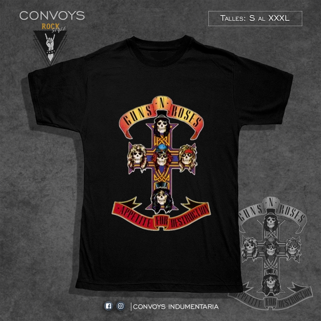 Remeras de guns n roses para mujer hotsell