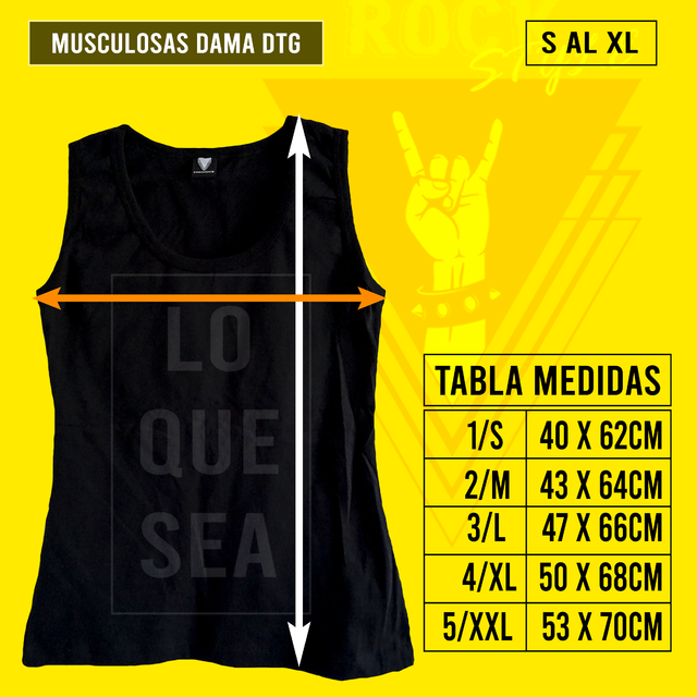 Musculosa Dama Personalizada DTG CONVOYS Rock Style