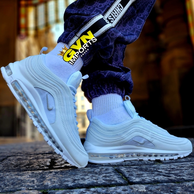 Nike air max 97 plus hot sale triple white