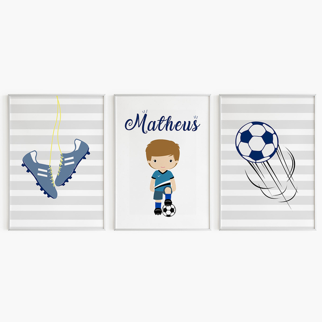 Quadro Decorativo Infantil Decorativo Infantil - Futebol (11)