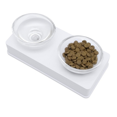 Catit Plato Doble Style Pl stico y Vidrio Hagen Blanco