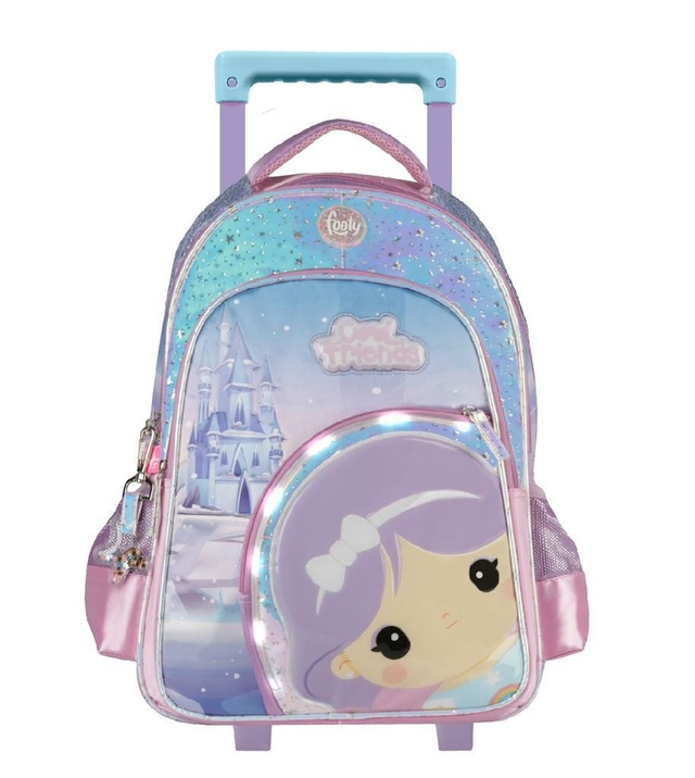 MOCHILA CARRO 18 Cool Friends Lila Con Luces Led 2161
