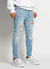 JEAN BROSS SUPER SKINNY CELESTE ROTURAS - comprar online