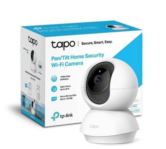 Cámara de Vigilancia TP-Link Tapo C200 Wi-Fi Rotativa 1080p – Tel: 4252-2361
