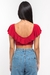 Cropped Babados Matilda - Vermelho - Isabela Matte