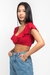 Cropped Babados Matilda - Vermelho - comprar online