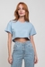 Blusa Cropped Juju - Azul Sereia