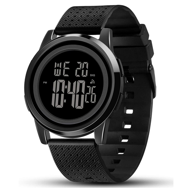 Black digital watch hot sale