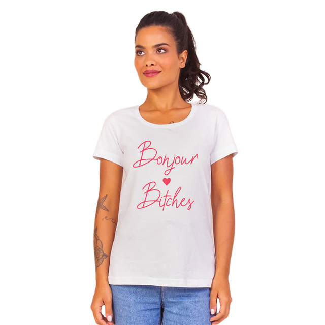 Blusa T-Shirt Feminina com Frase em Inglês