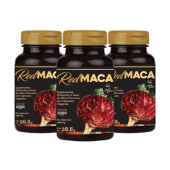 Combo 3x RedMaca Mulher - Maca Peruana Vermelha (60 cápsulas) - Color Andina