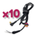 Pack x10 Cable Repuesto 5.5x1.7 mm Acer Gateway - Modelo 03