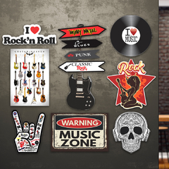 KIT 8 PLACAS ROCK N ROLL