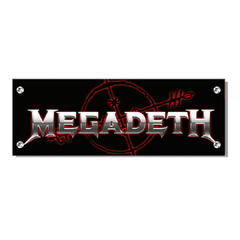 PLACA MEGADETH 40x15 cm