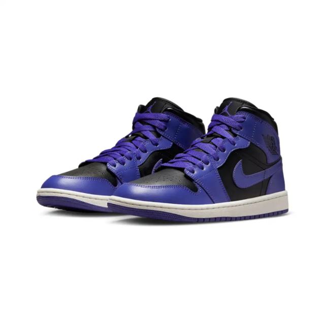 Air jordan 1 mid black dark concord release date clearance
